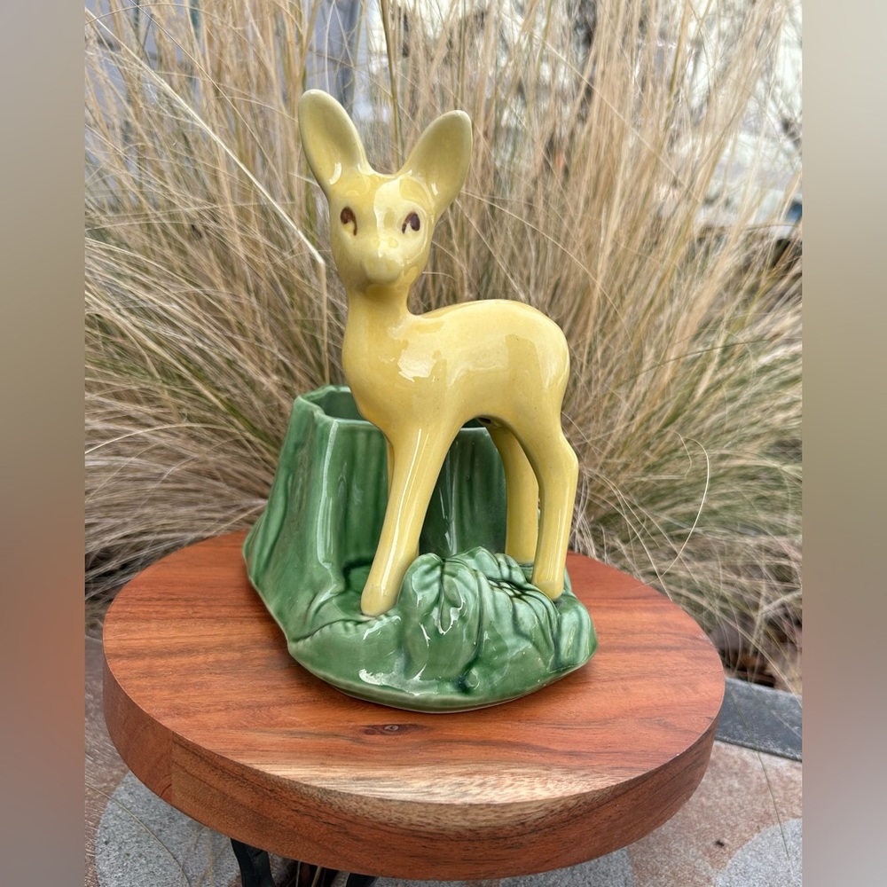 MCM Shawnee USA Pottery Deer Planter